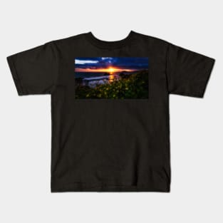 Last Light Over the Pacific Ocean Kids T-Shirt